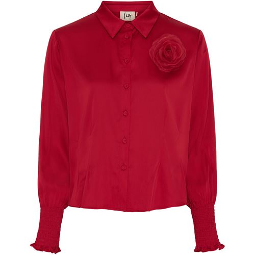 Blusar/skjortor - Steff Shirt Jacket – Red